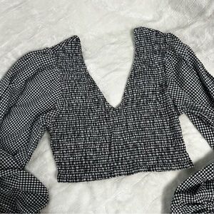 Live 4 Truth Checkered Smocked Crop Top